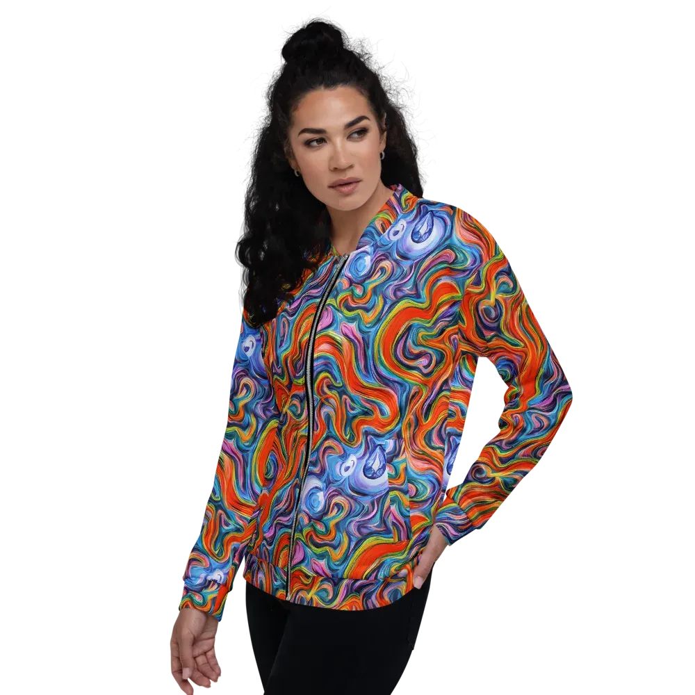 Riptide Radiance on Bomber Jacket — Left