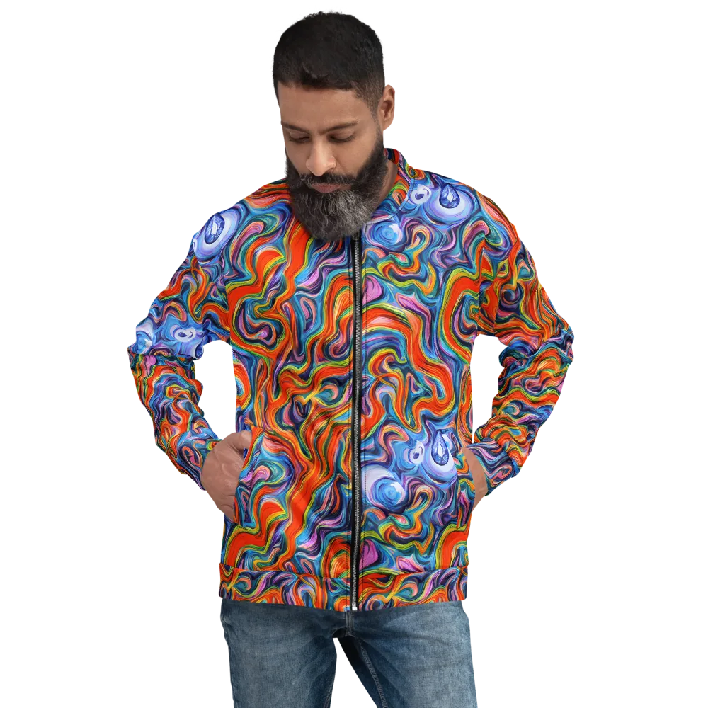 Riptide Radiance on Bomber Jacket — Front
