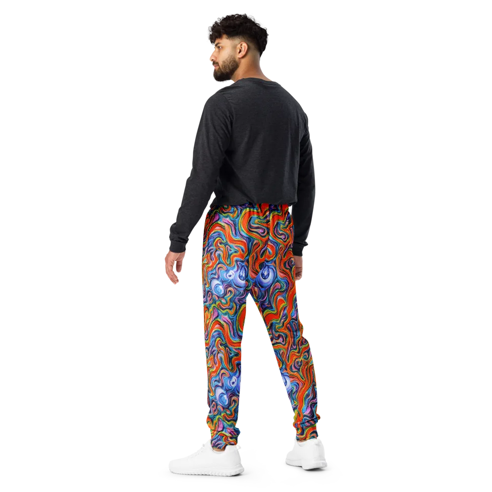 Riptide Radiance on Men's Joggers — Back