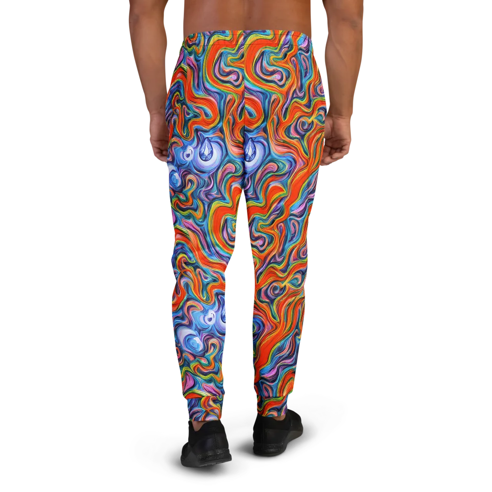 Riptide Radiance on Men's Joggers — Back