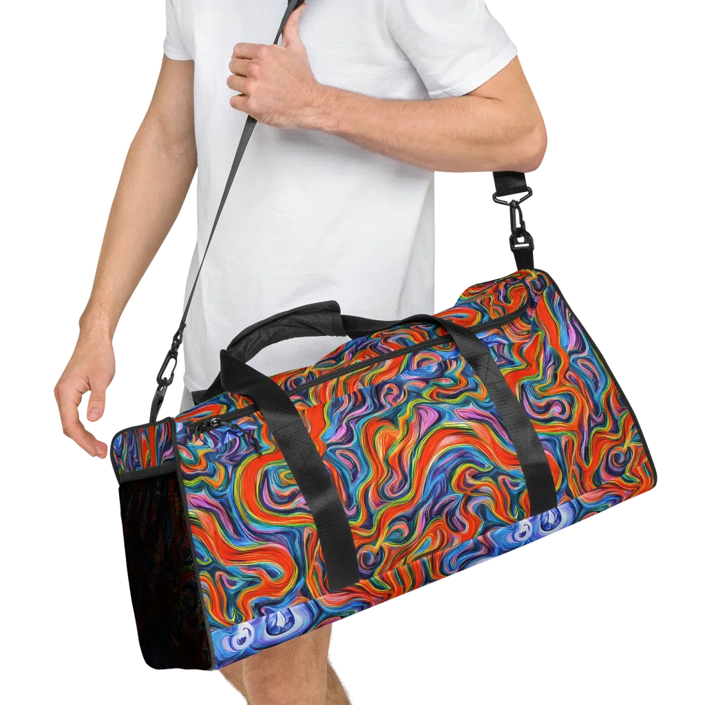 Riptide Radiance on Duffle Bag — Right Front