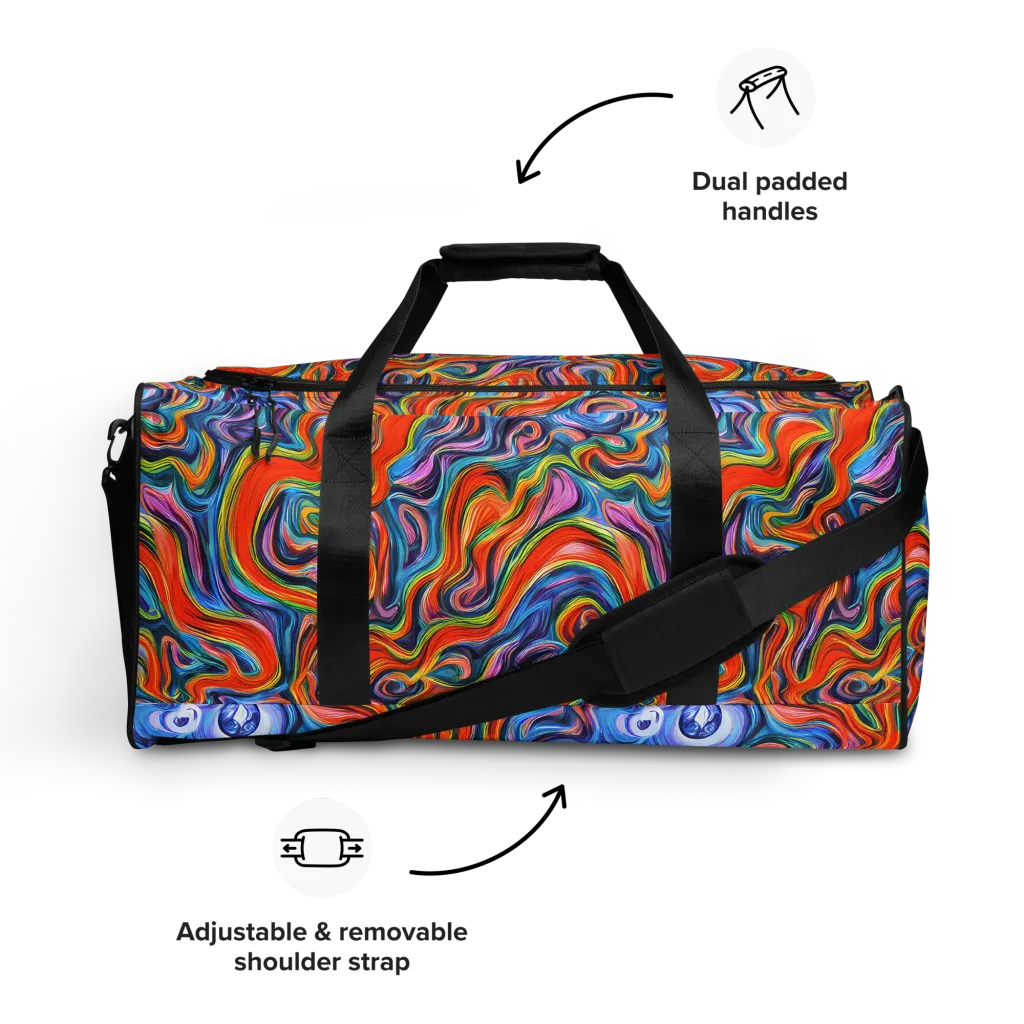 Riptide Radiance on Duffle Bag — Front