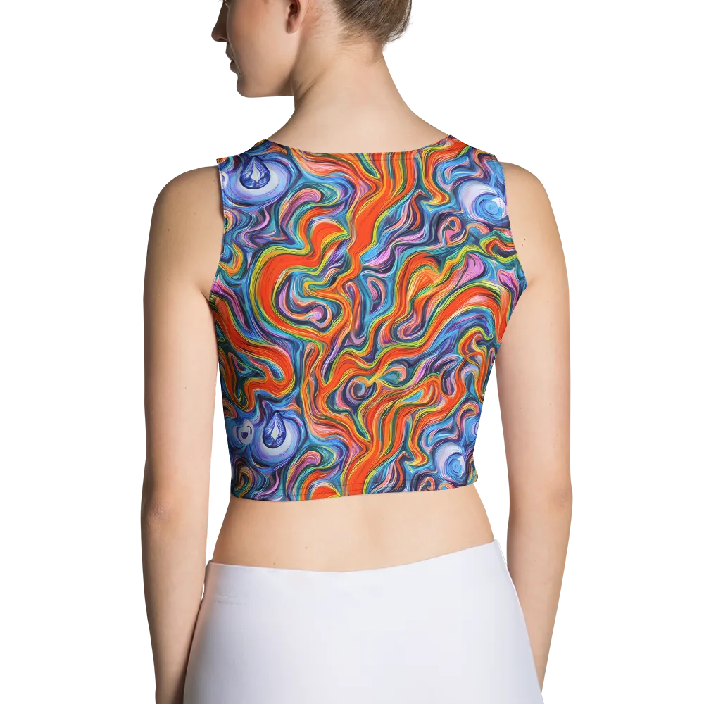 Riptide Radiance on Crop Top — Back