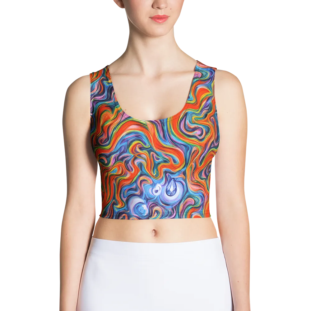 Riptide Radiance on Crop Top — Front