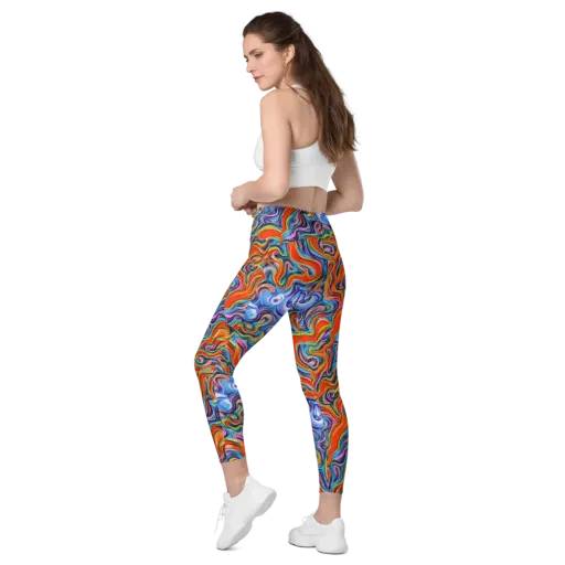 Riptide Radiance on a Leggings with Pockets
