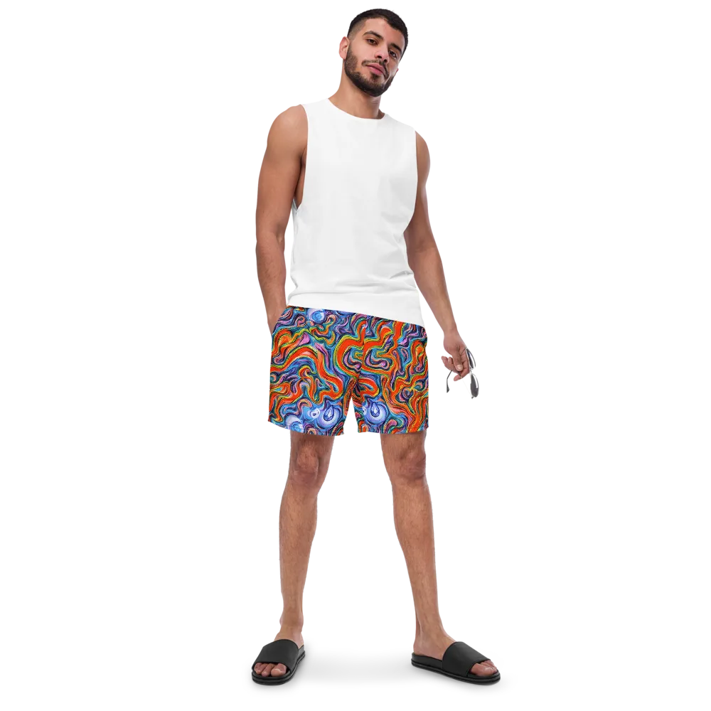 Riptide Radiance on Swim Trunks — Front