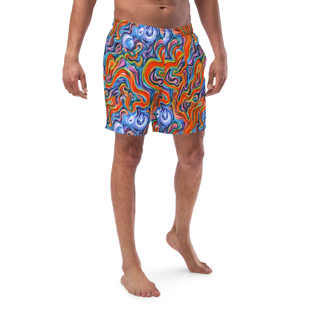 Riptide Radiance on Swim Trunks — Front