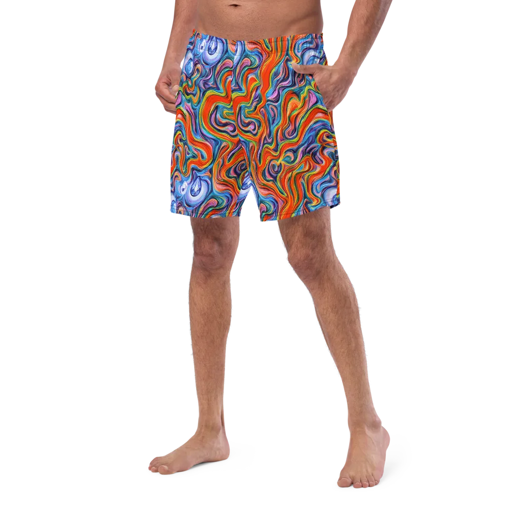 Riptide Radiance on Swim Trunks — Left Front
