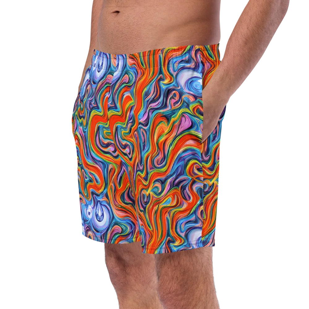 Riptide Radiance on Swim Trunks — Left Front