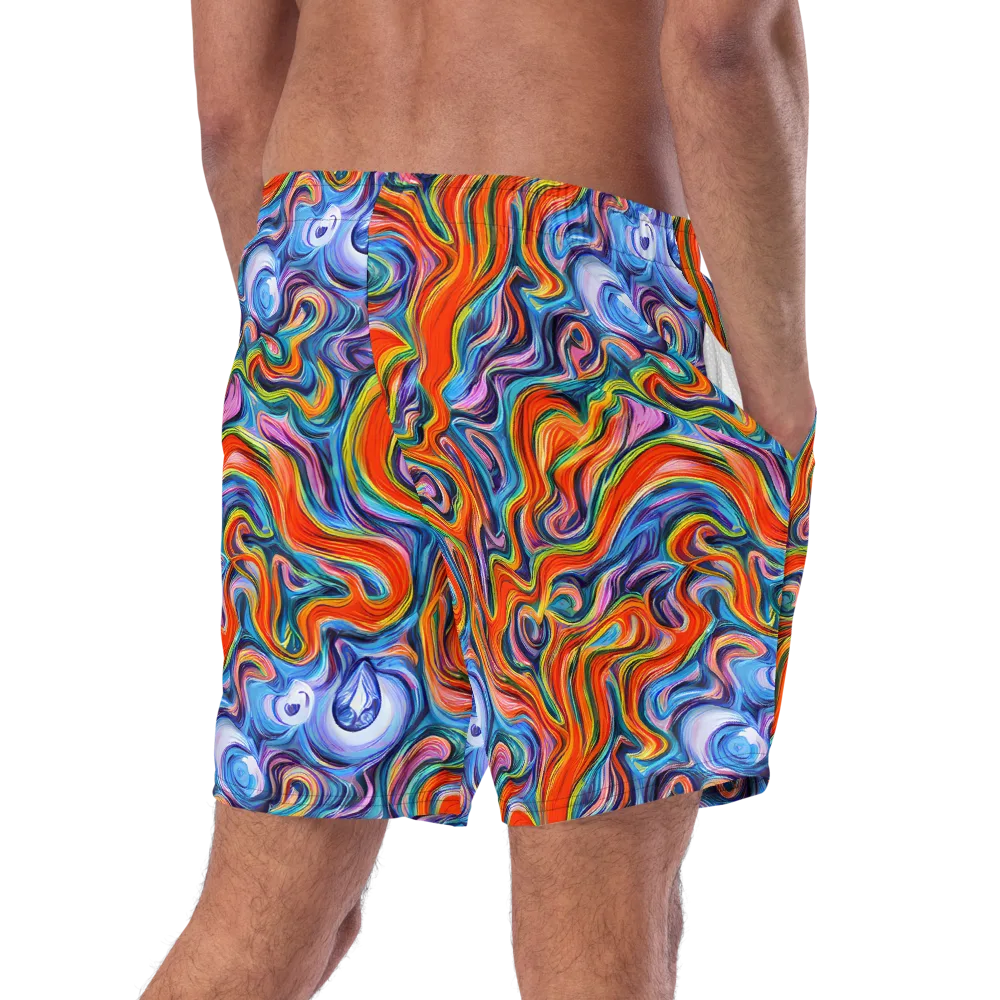 Riptide Radiance on Swim Trunks — Right Back