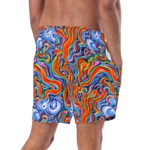 Riptide Radiance on a Swim Trunks