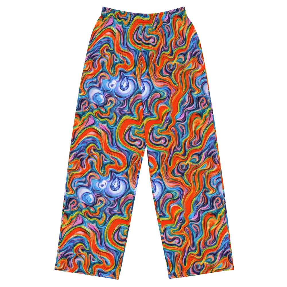 Riptide Radiance on Wide-Leg Pants — Front
