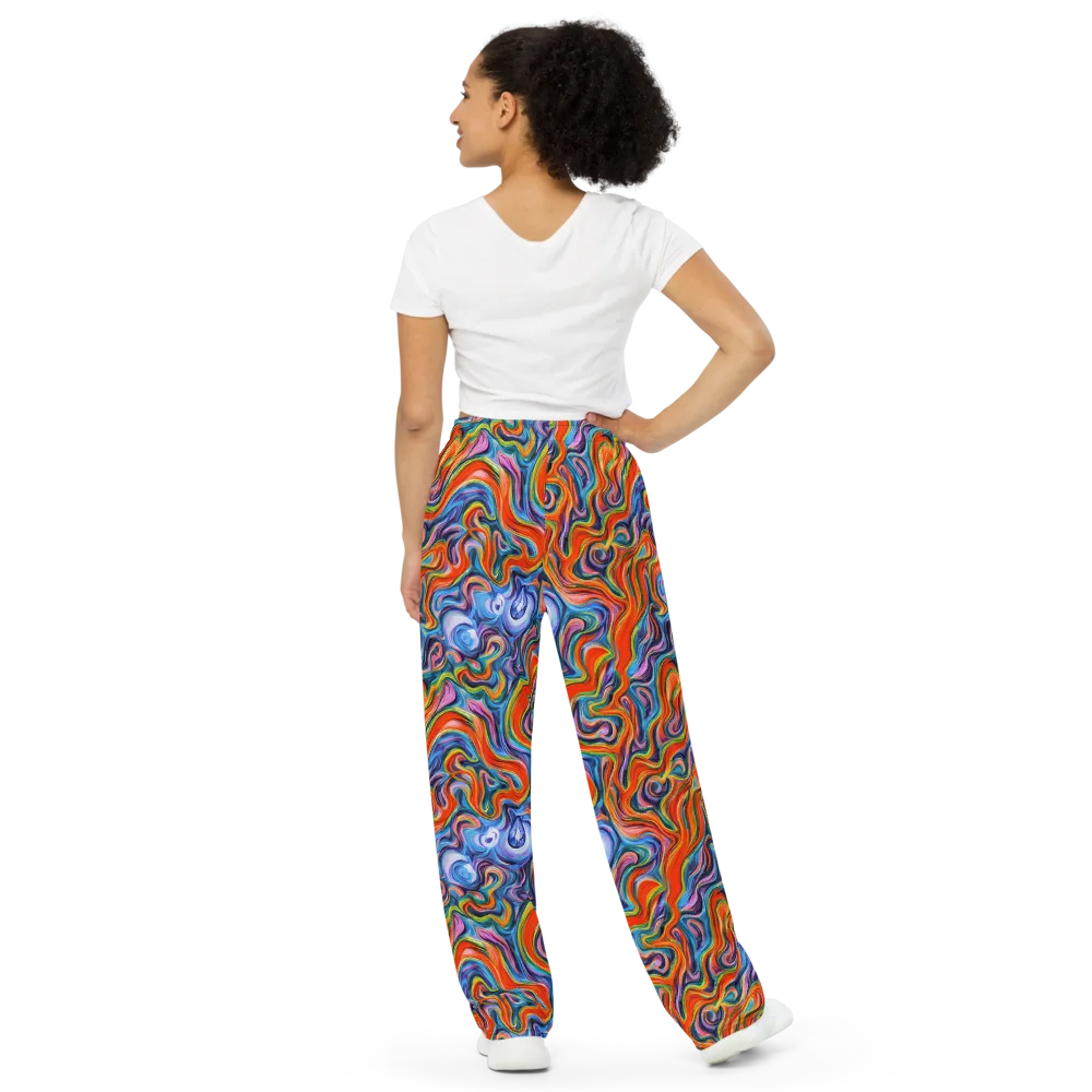 Riptide Radiance on Wide-Leg Pants — Back