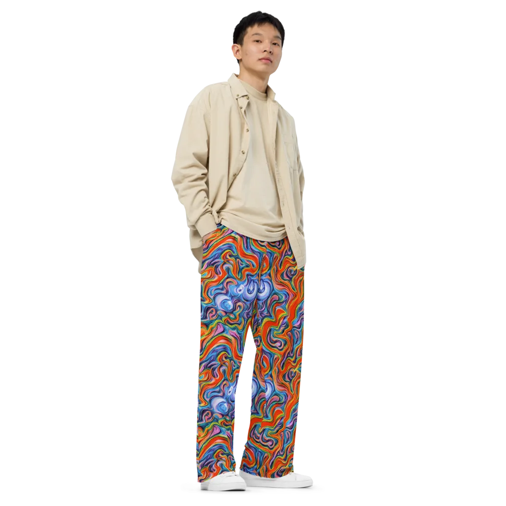 Riptide Radiance on Wide-Leg Pants — Right Front