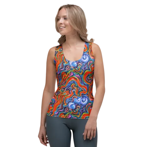 Riptide Radiance on a Women's Tank Top