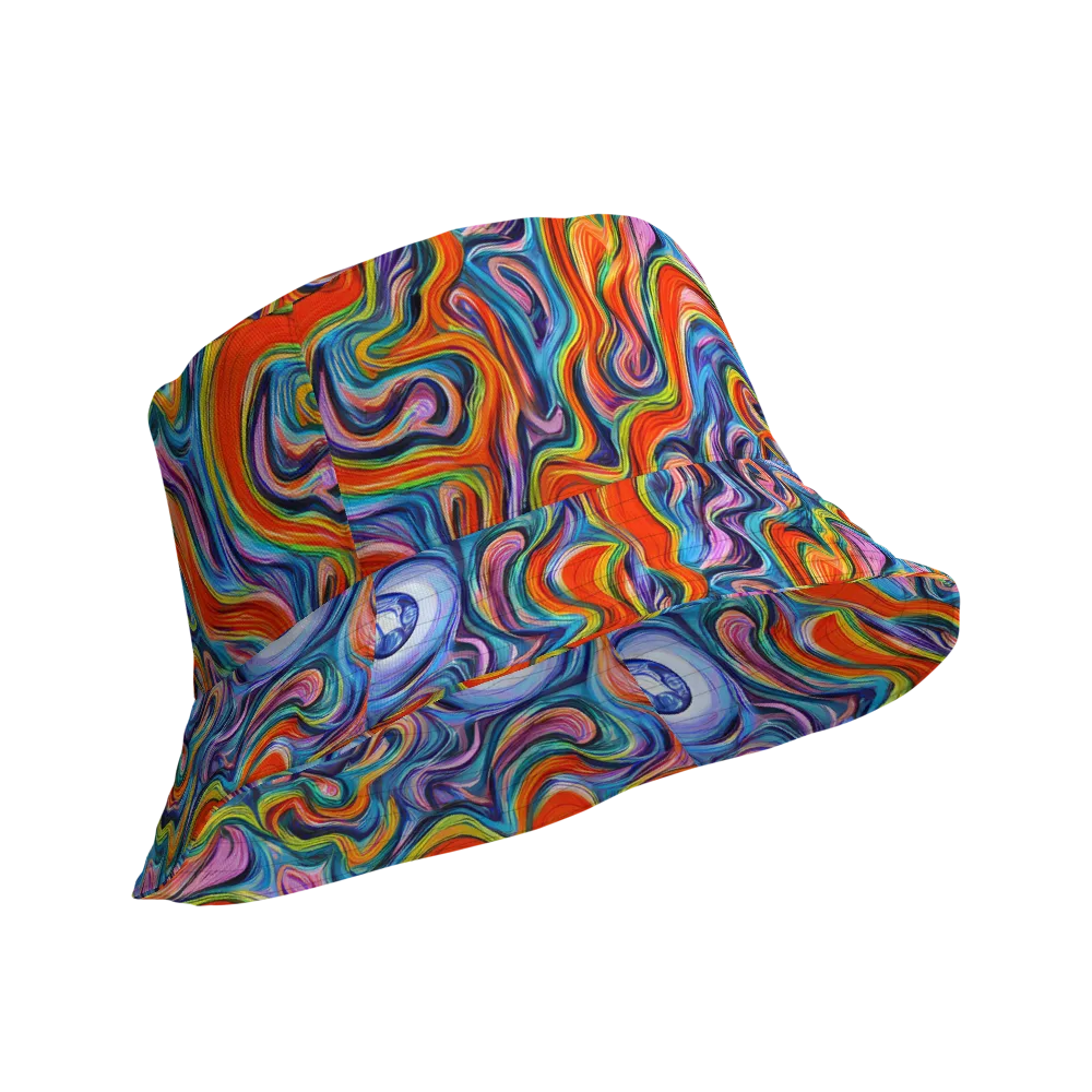 Riptide Radiance on Reversible Bucket Hat — Product details Outside