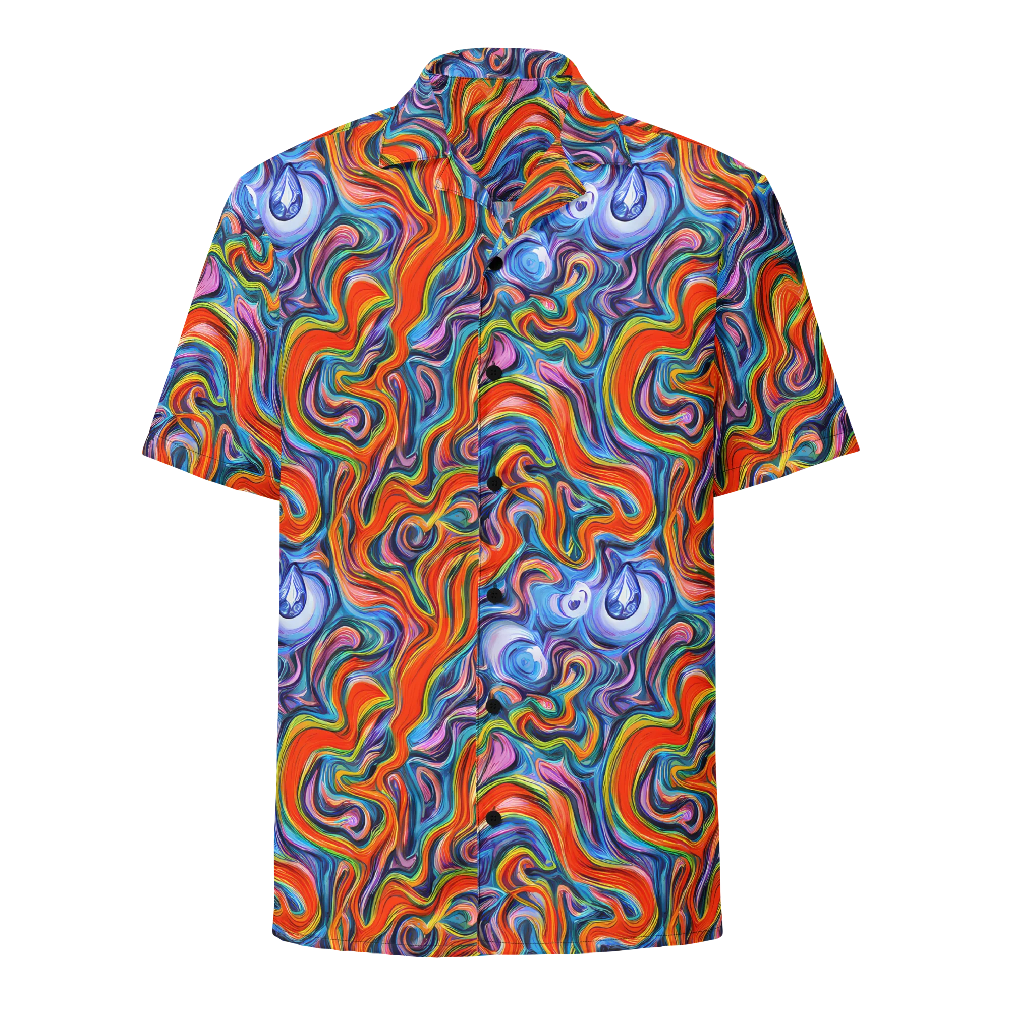 Riptide Radiance on Button Shirt — Front