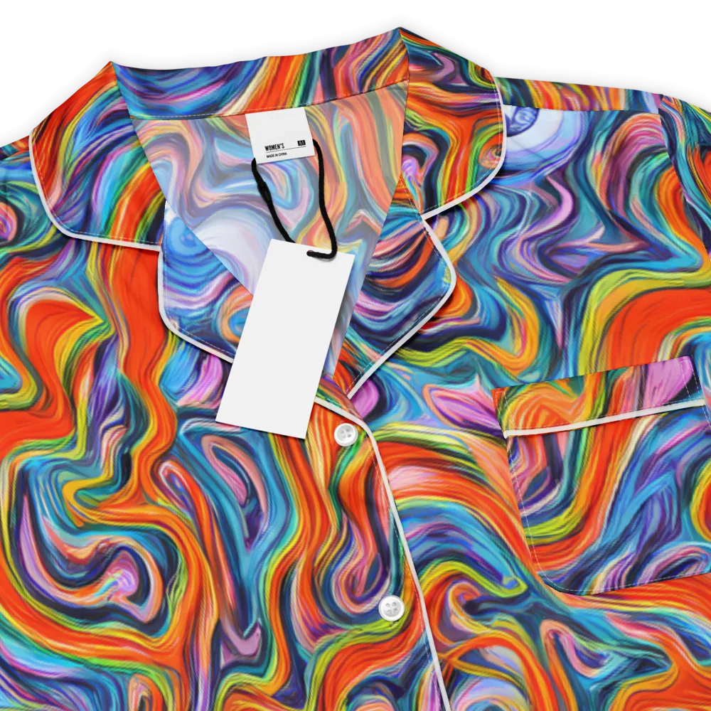 Riptide Radiance on Women's Short Sleeve Pajama Top — Product details