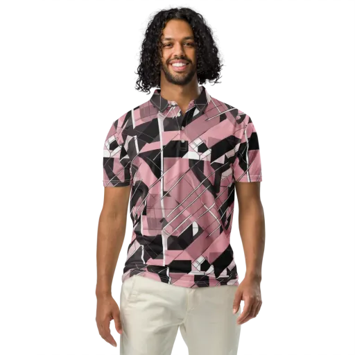 Rosewood Circuit on a Men's Slim Fit Polo Shirt