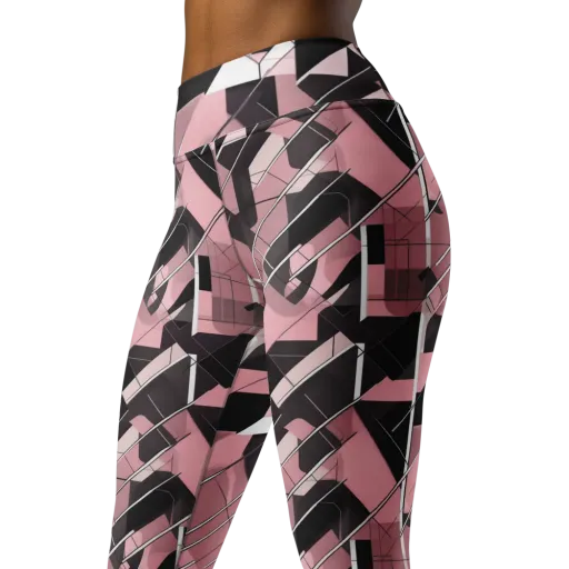 Rosewood Circuit on a Yoga Leggings