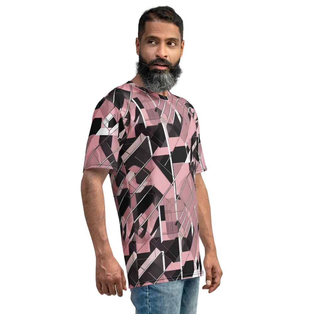 Rosewood Circuit on Men's Crew Neck T-Shirt — Right