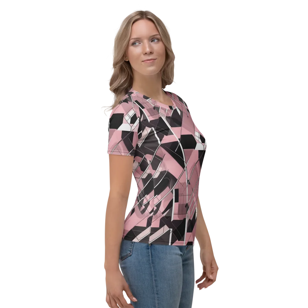 Rosewood Circuit on Women's Crew Neck T-Shirt — Right