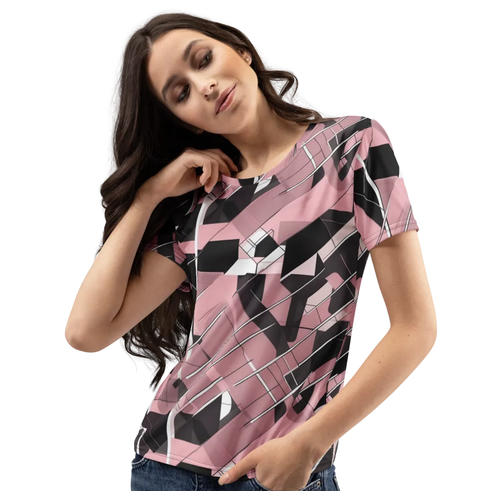 Rosewood Circuit on Women's Crew Neck T-Shirt — Left Front