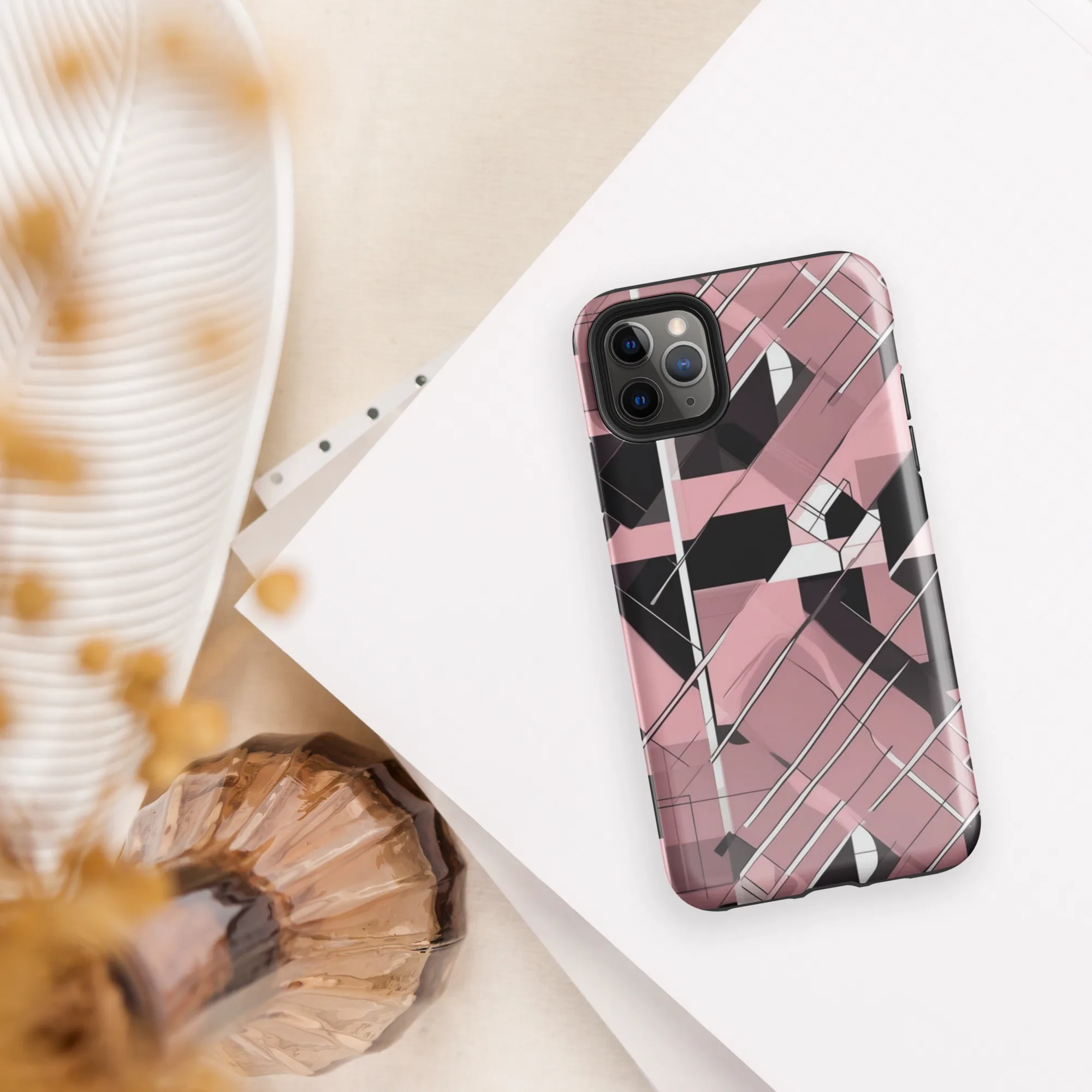Rosewood Circuit on Tough Case for iPhone® — Front