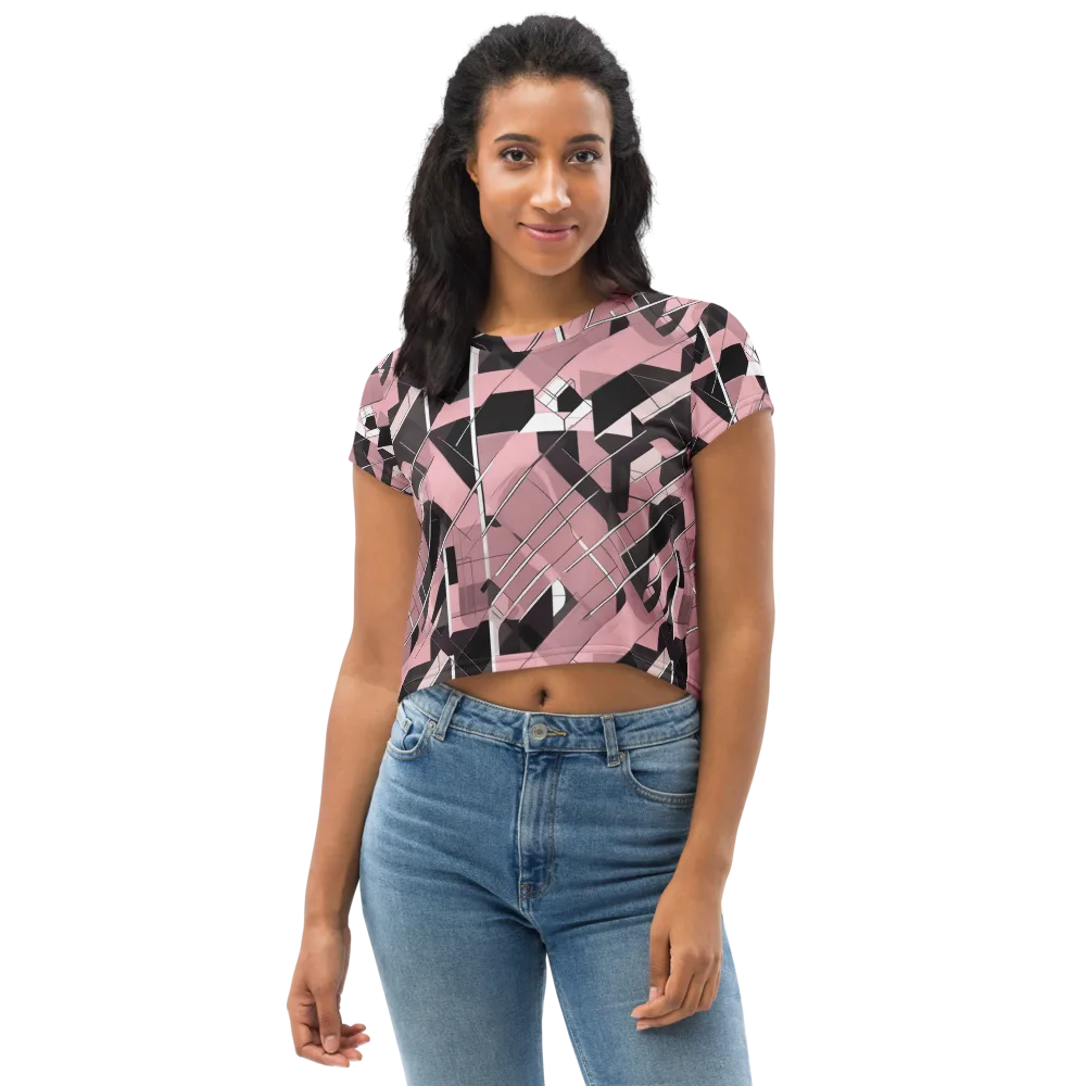 Rosewood Circuit on Crop Tee — Front