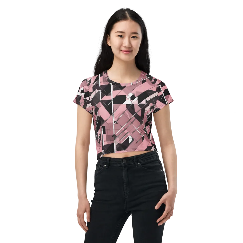 Rosewood Circuit on Crop Tee — Front
