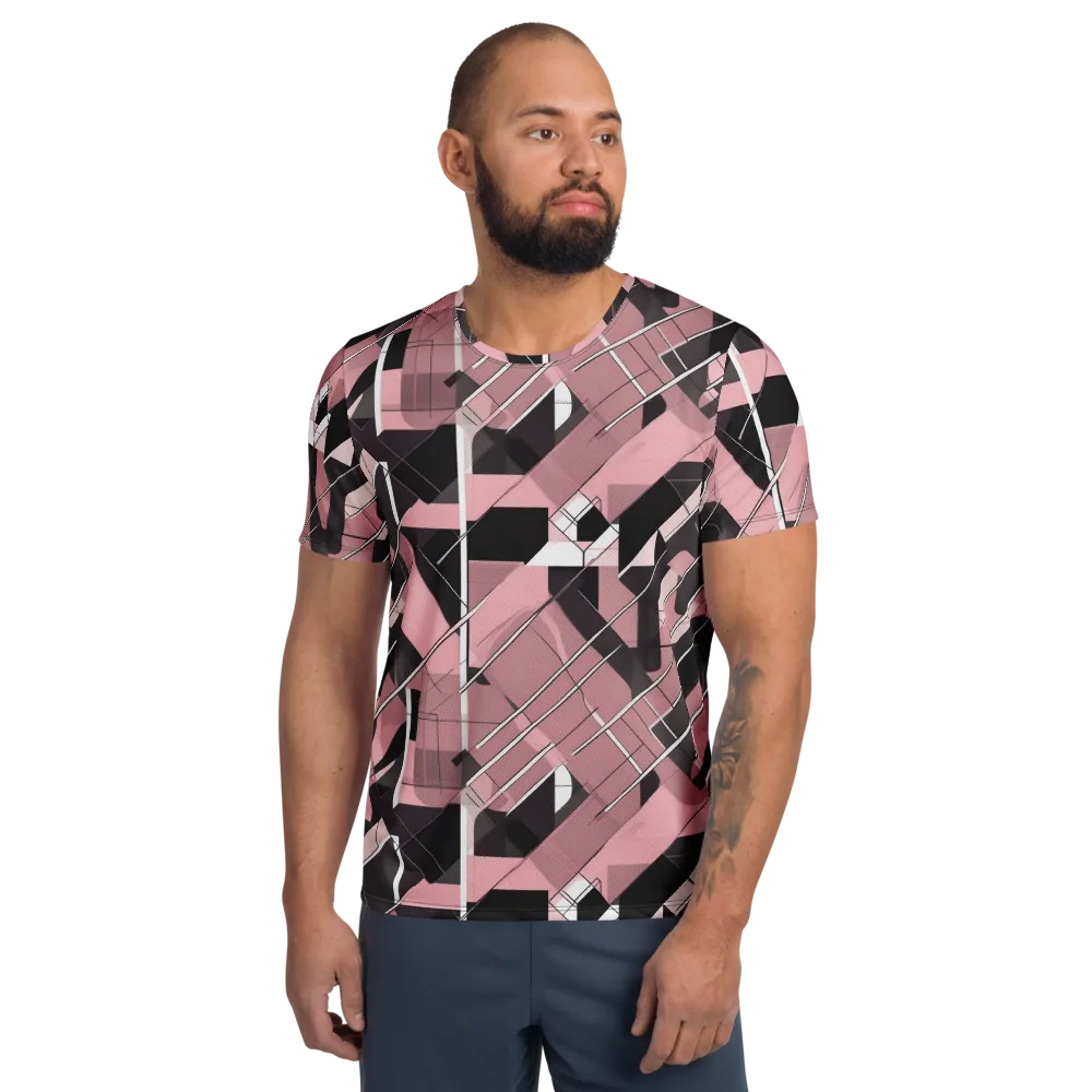 Rosewood Circuit on Men's Athletic T-Shirt — Front