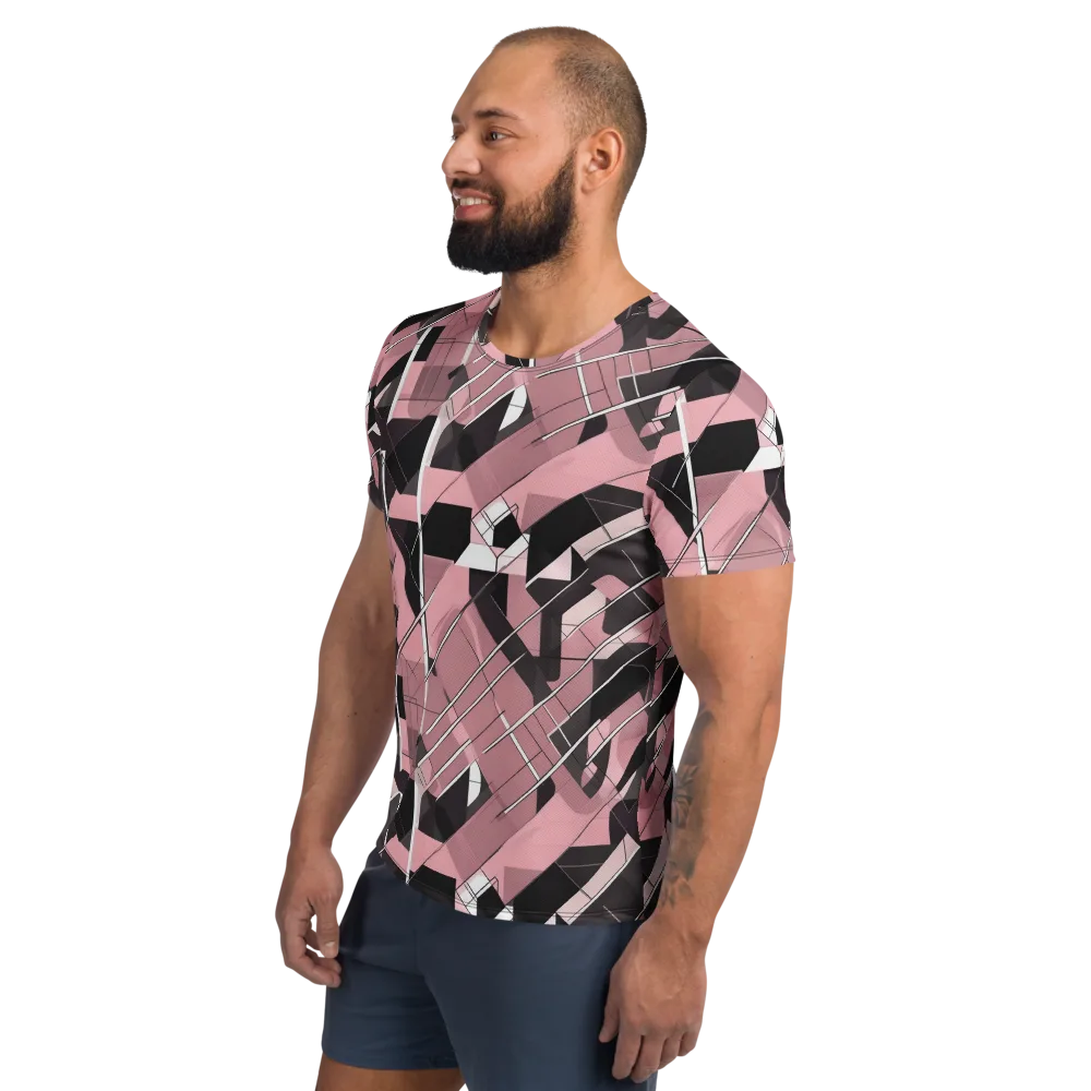 Rosewood Circuit on Men's Athletic T-Shirt — Left