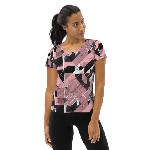 Rosewood Circuit on a Women's Athletic T-Shirt