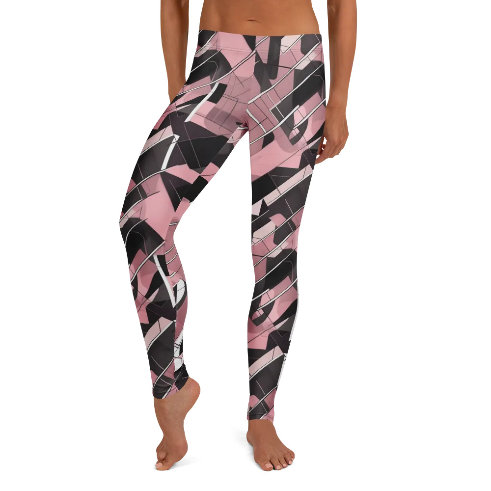 Rosewood Circuit on Leggings — Front