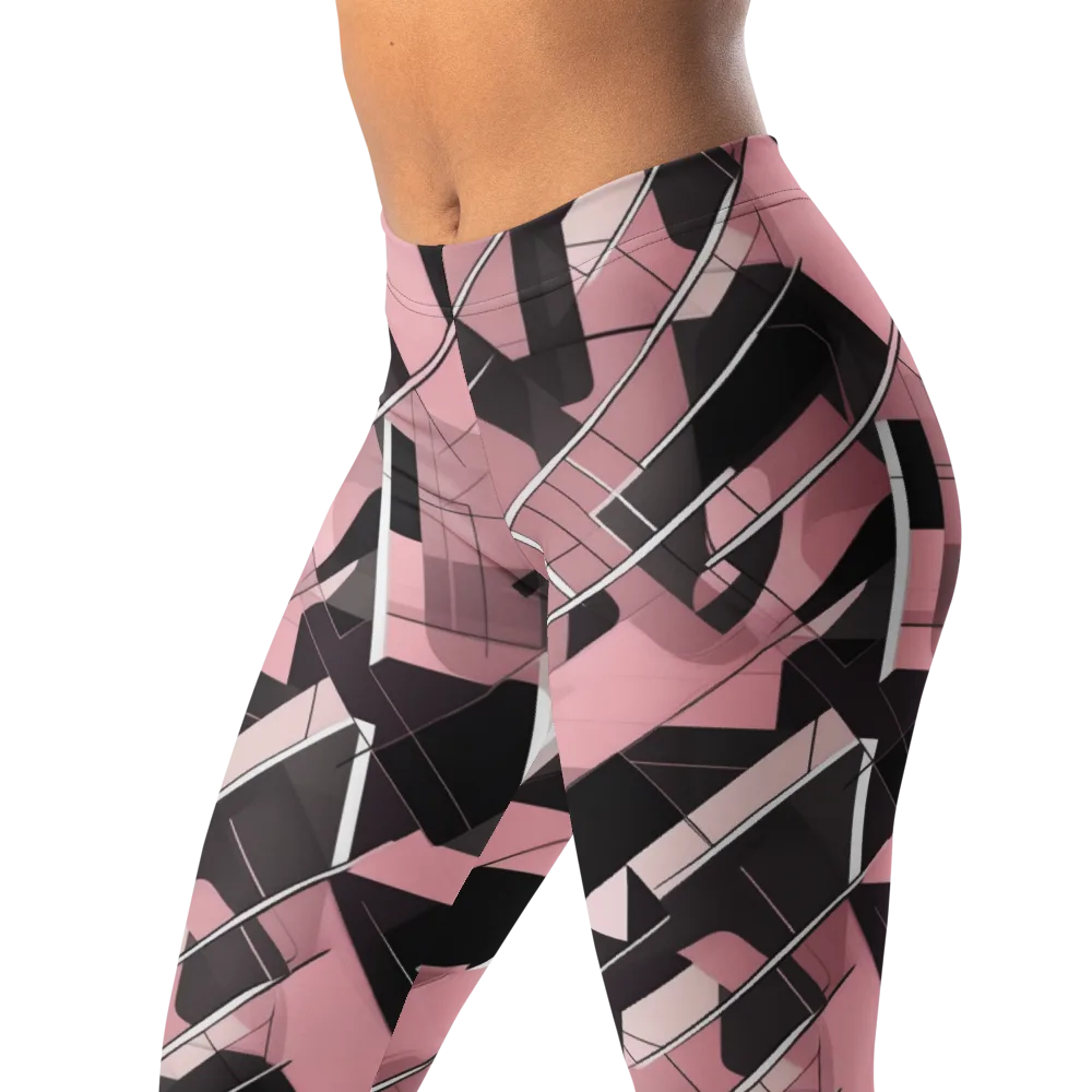 Rosewood Circuit on Leggings — Left Front