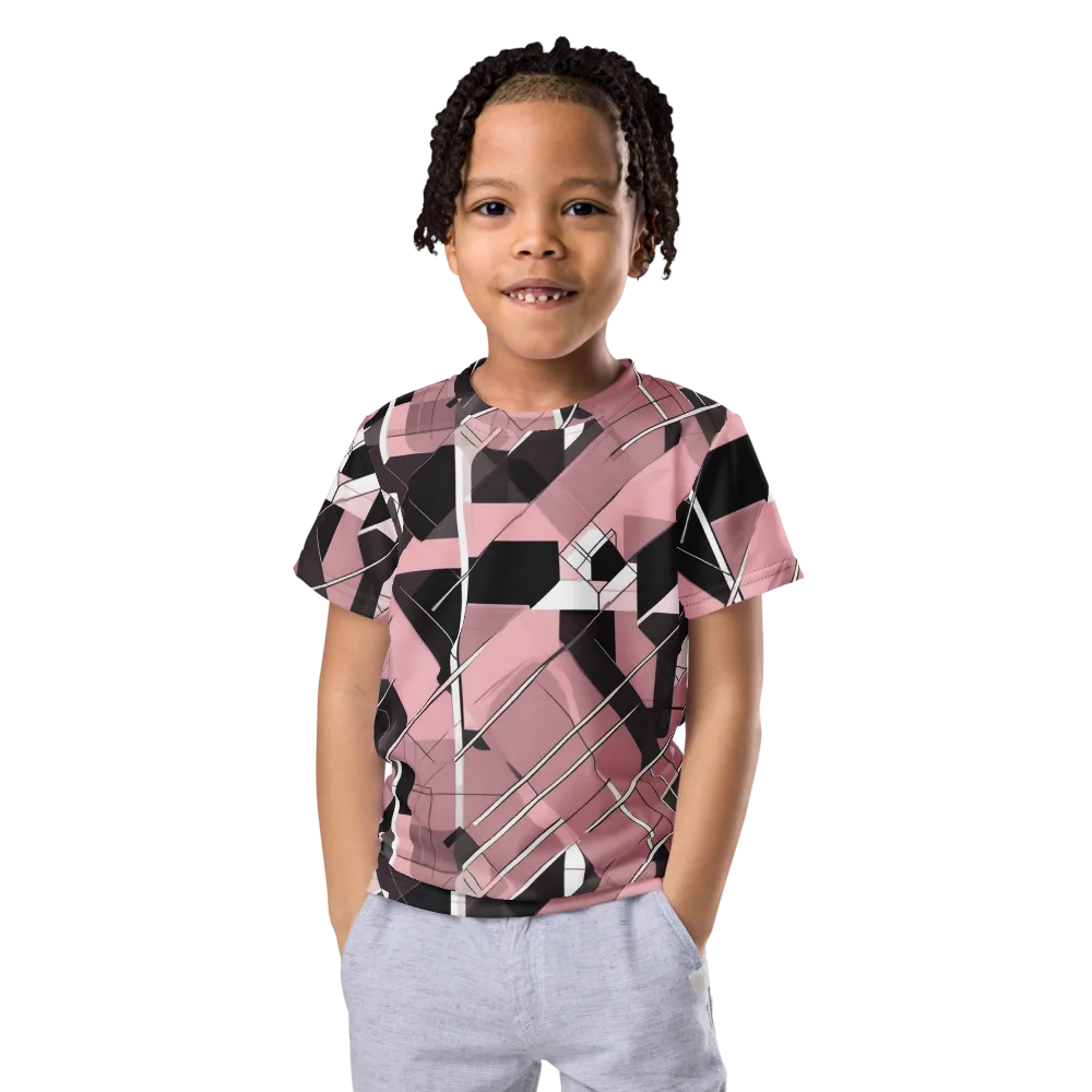 Rosewood Circuit on Kids Crew Neck T-Shirt — Front