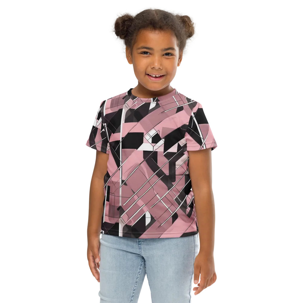 Rosewood Circuit on Kids Crew Neck T-Shirt — Front