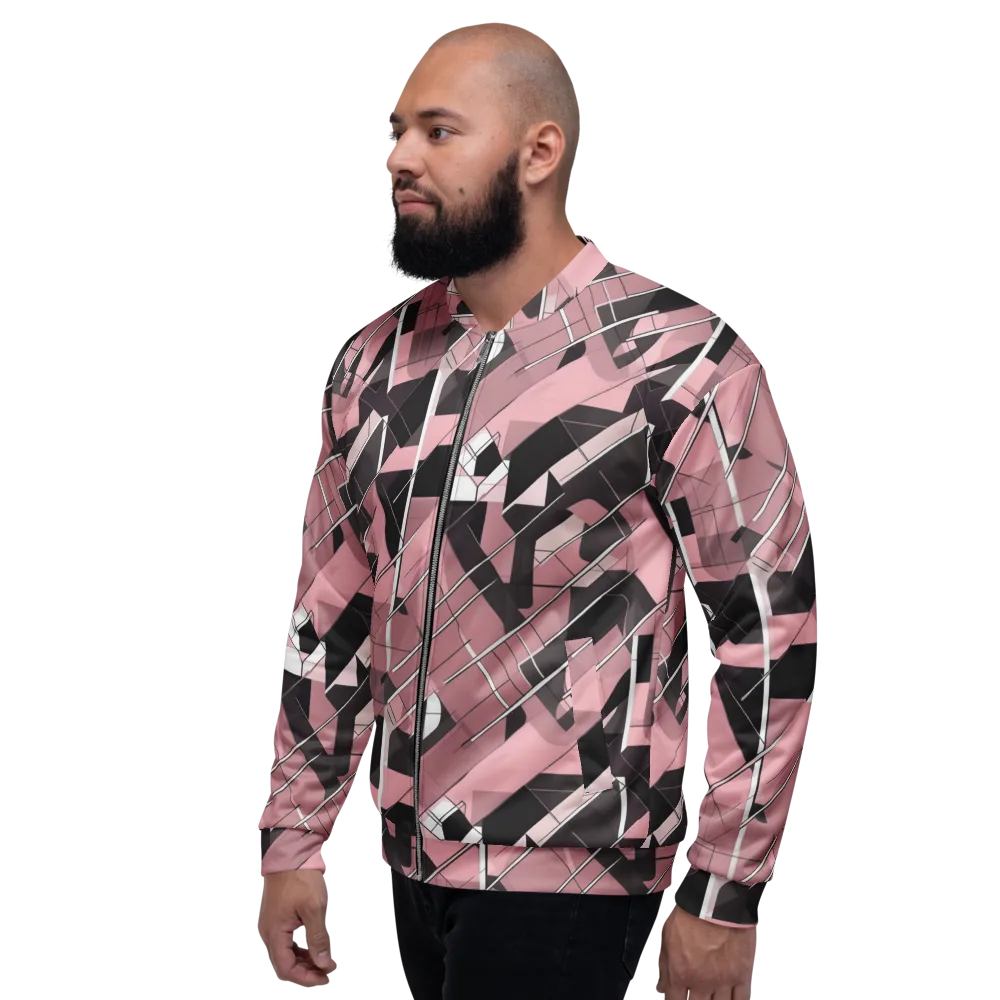 Rosewood Circuit on Bomber Jacket — Left