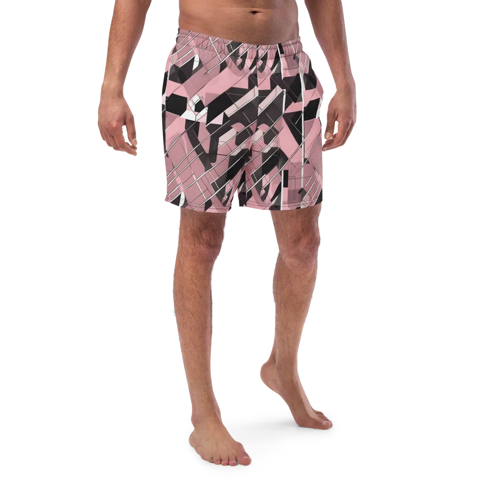 Rosewood Circuit on Swim Trunks — Front