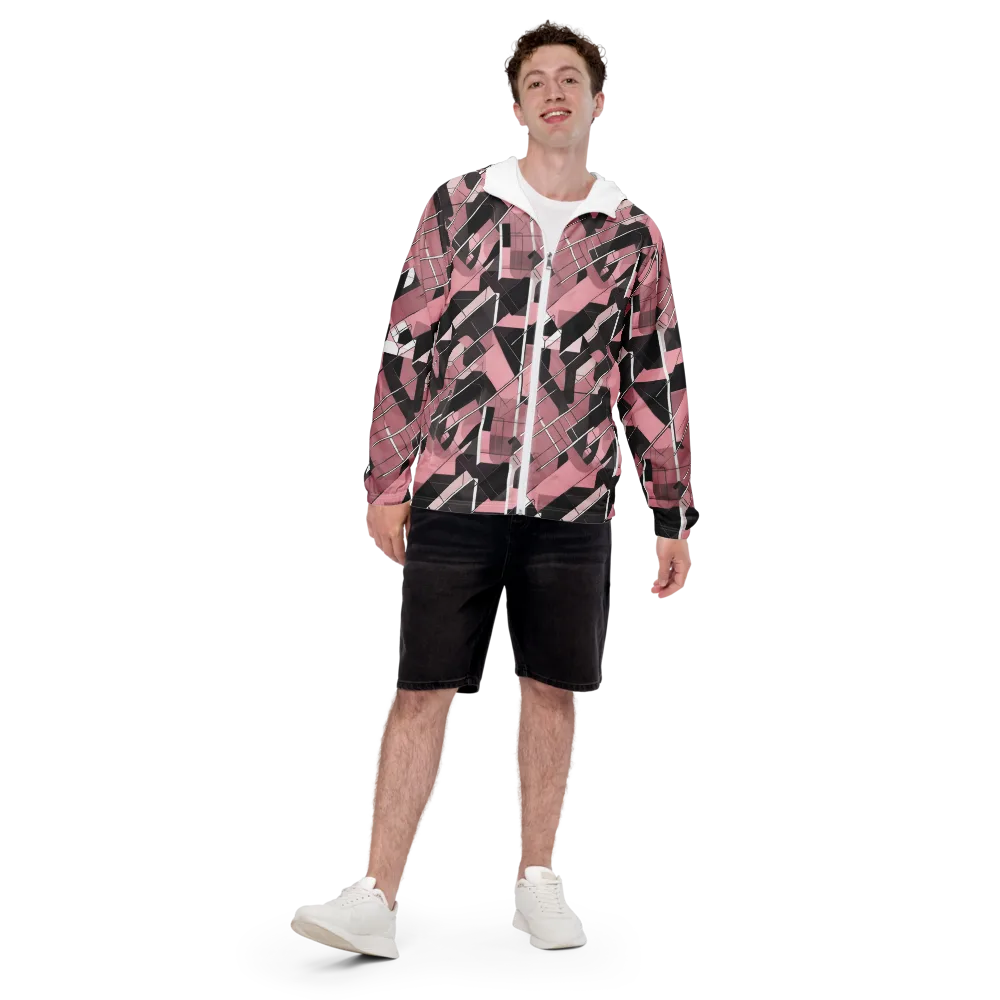 Rosewood Circuit on Men's Windbreaker — Front