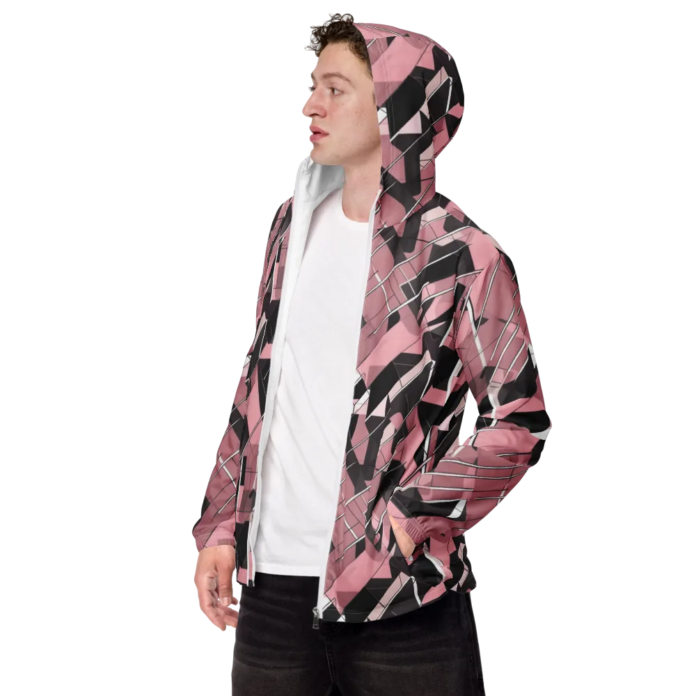 Rosewood Circuit on Men's Windbreaker — Left Front