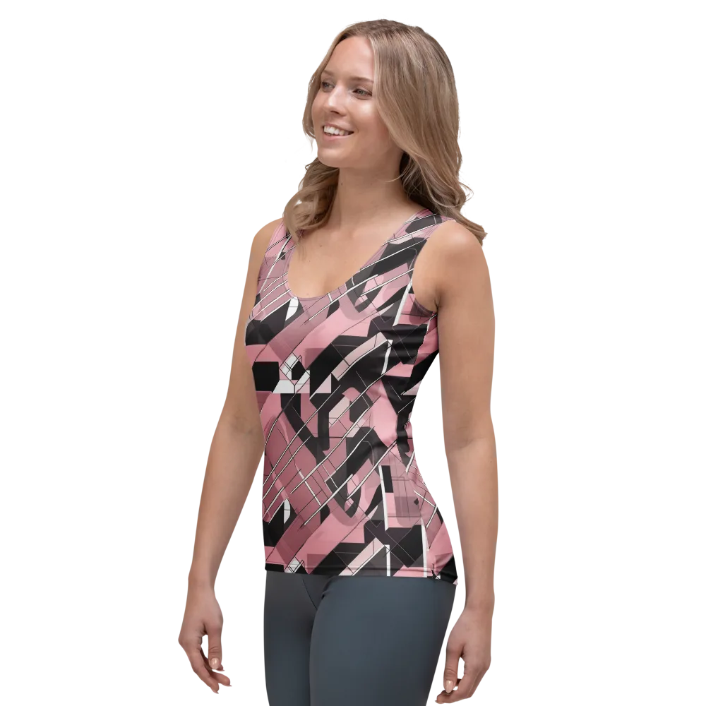 Rosewood Circuit on Women's Tank Top — Left Front