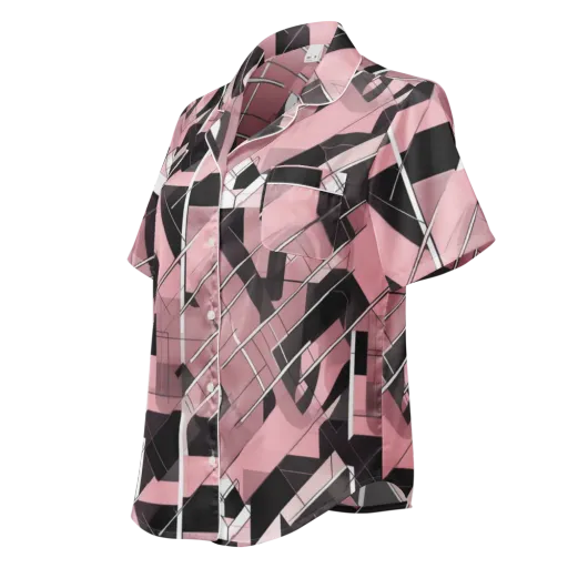 Rosewood Circuit on a Women's Short Sleeve Pajama Top