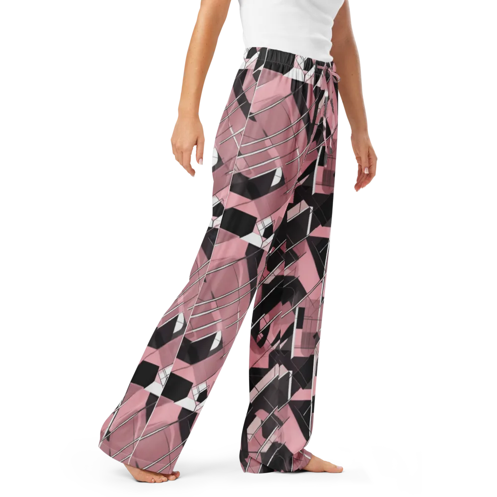 Rosewood Circuit on Women's Pajama Pants — Right Front