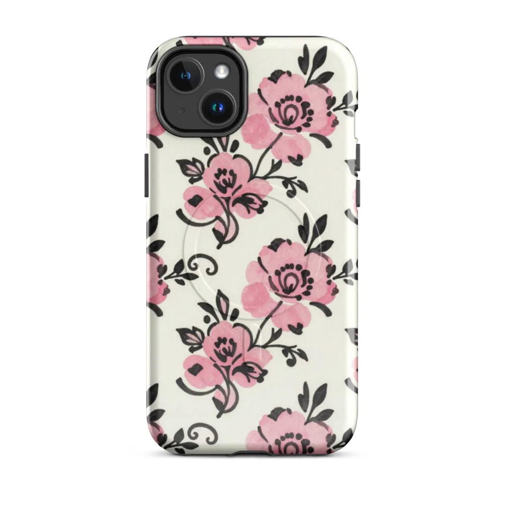 Pink Ink Garden on MagSafe Tough Case for iPhone® — Front