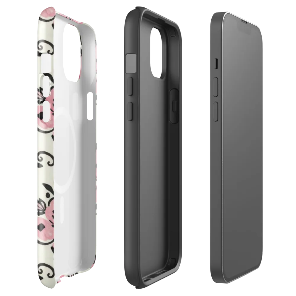 Pink Ink Garden on MagSafe Tough Case for iPhone® — Front