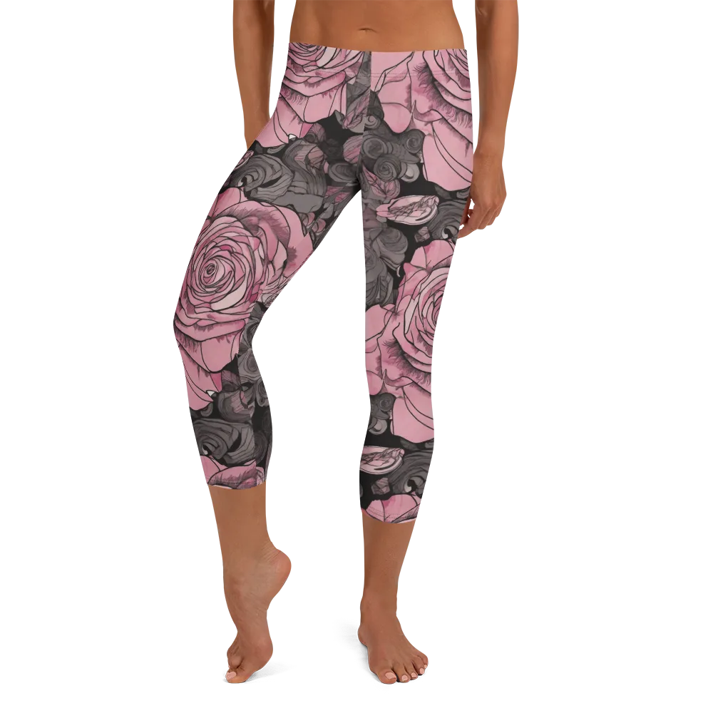 Blush Afterdark on Capri Leggings — Front