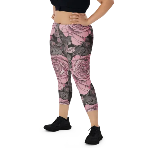 Blush Afterdark on a Capri Leggings