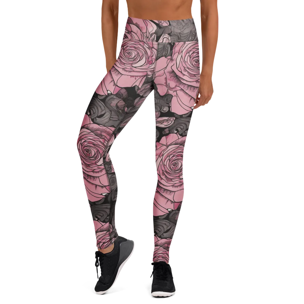 Blush Afterdark on Yoga Leggings — Front