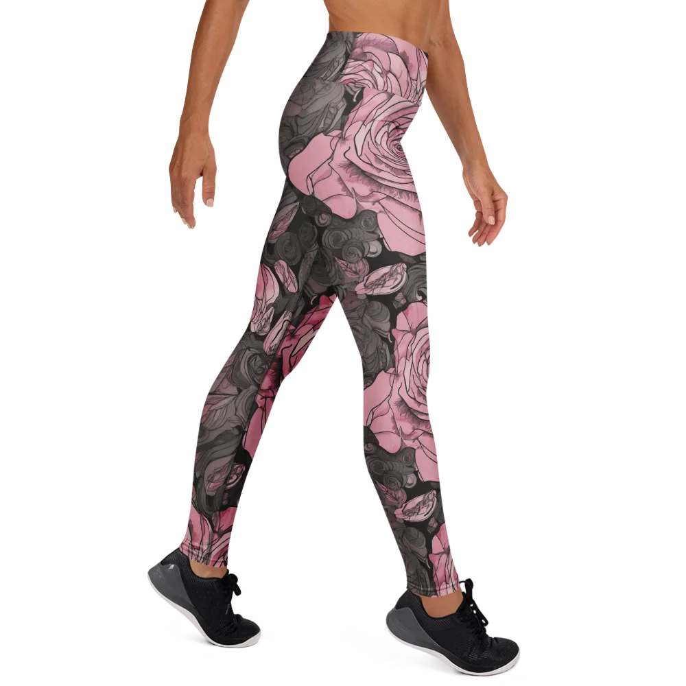 Blush Afterdark on Yoga Leggings — Right